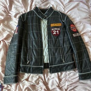 baby phat racer leather jacket